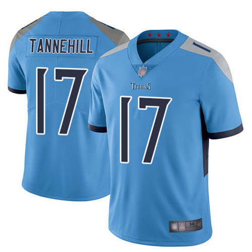 Men's Tennessee Titans #17 Ryan Tannehill 2019 Light Blue Vapor Untouchable Limited Stitched NFL Jersey